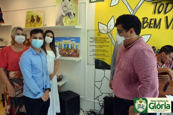 Novo espaço da Biblioteca Municipal e a Sala do Empreendedor são inaugurados com homenagens a seu Manuel Professor e ao Empresário Avelan Carlos Cruz