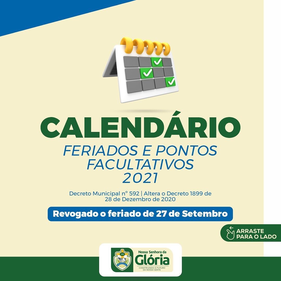 Gestão Municipal promove atualização do calendário de férias e pontos facultativos