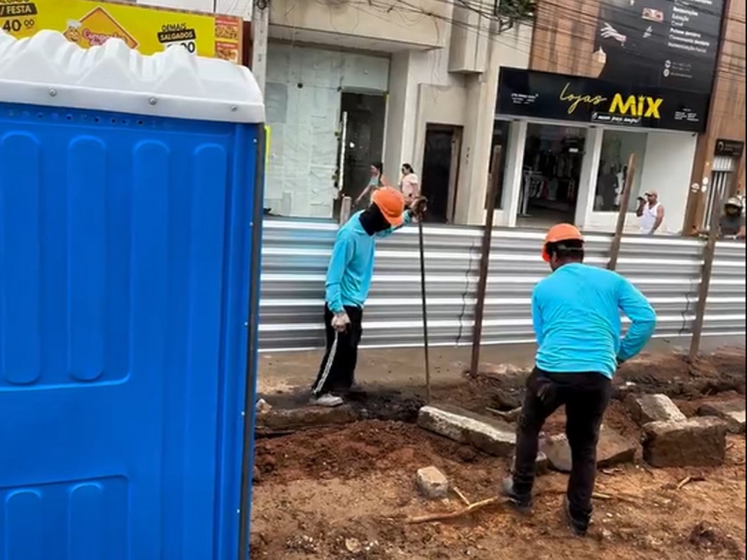 Prefeitura de Nossa Senhora da Glória inicia obras de revitalização da Praça 07 de Setembro