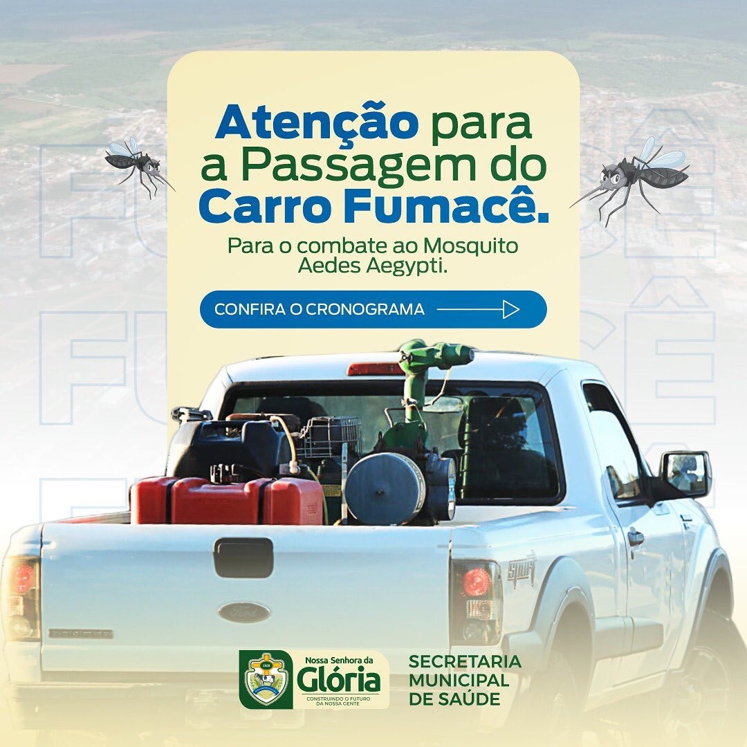 SMS comunica a passagem do carro fumacê nos povoados