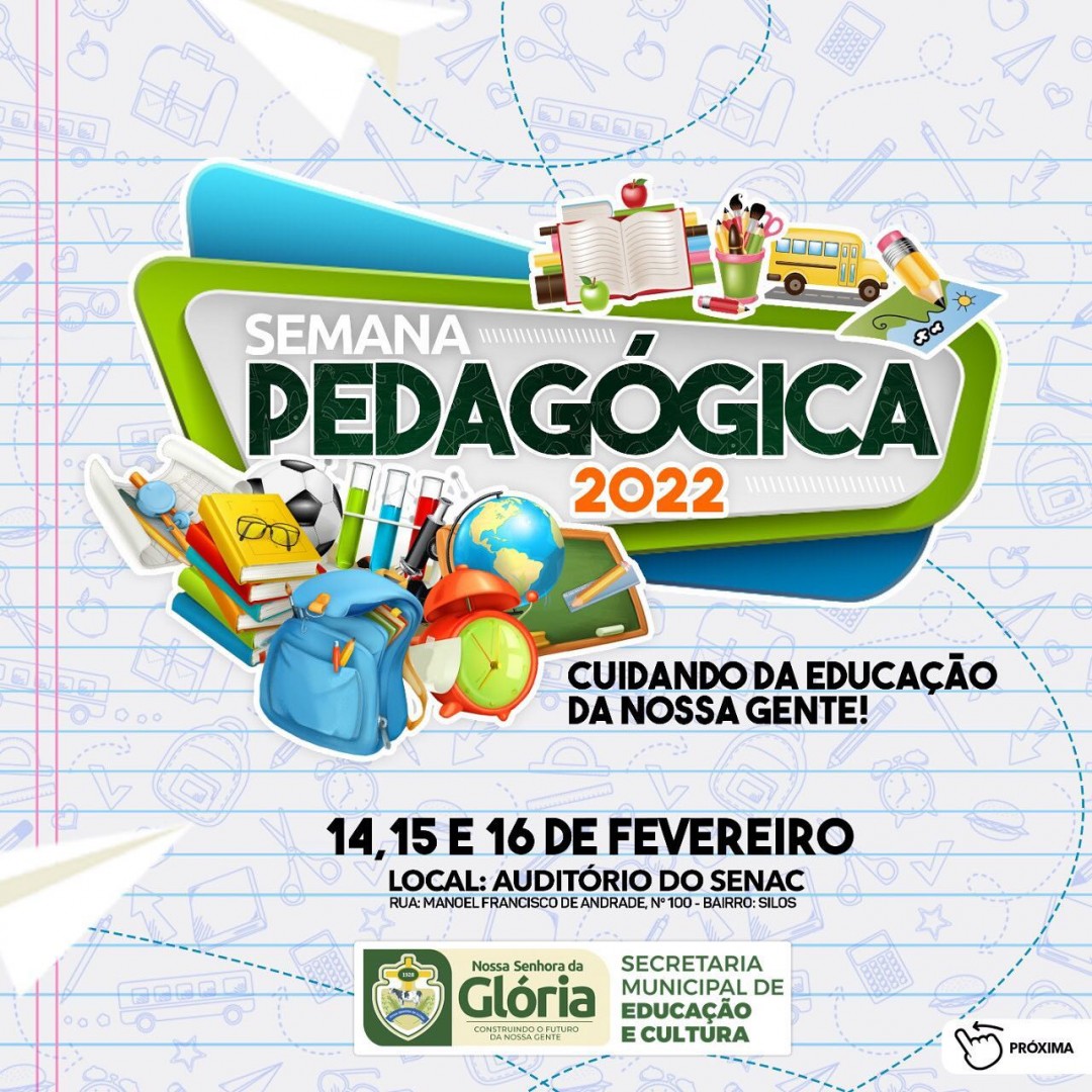 SEMEC realiza a Semana Pedagógica 2022 a partir desta segunda, 14