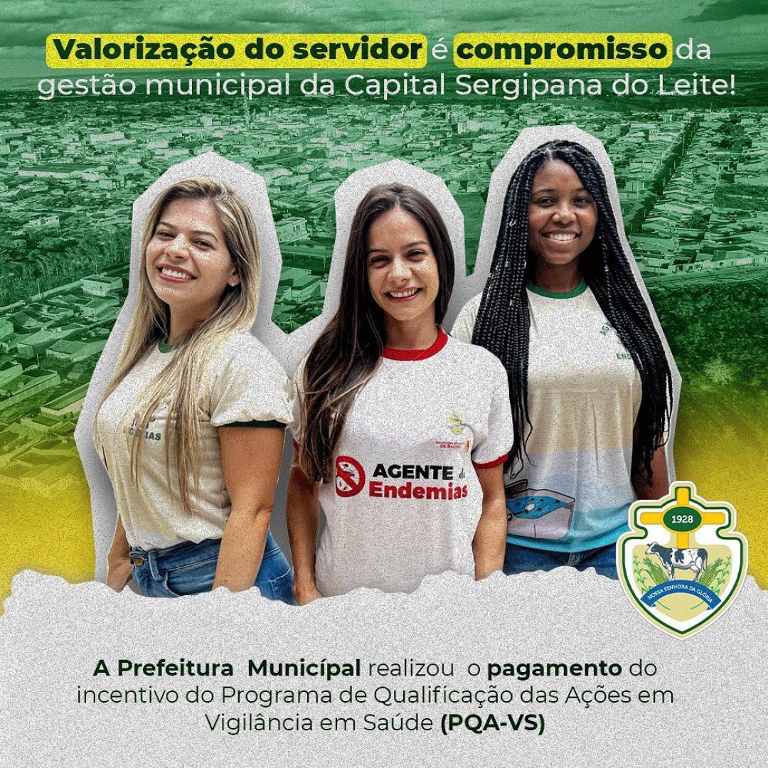 Gestão gloriense paga icentivo de qualificação a agentes de endemias