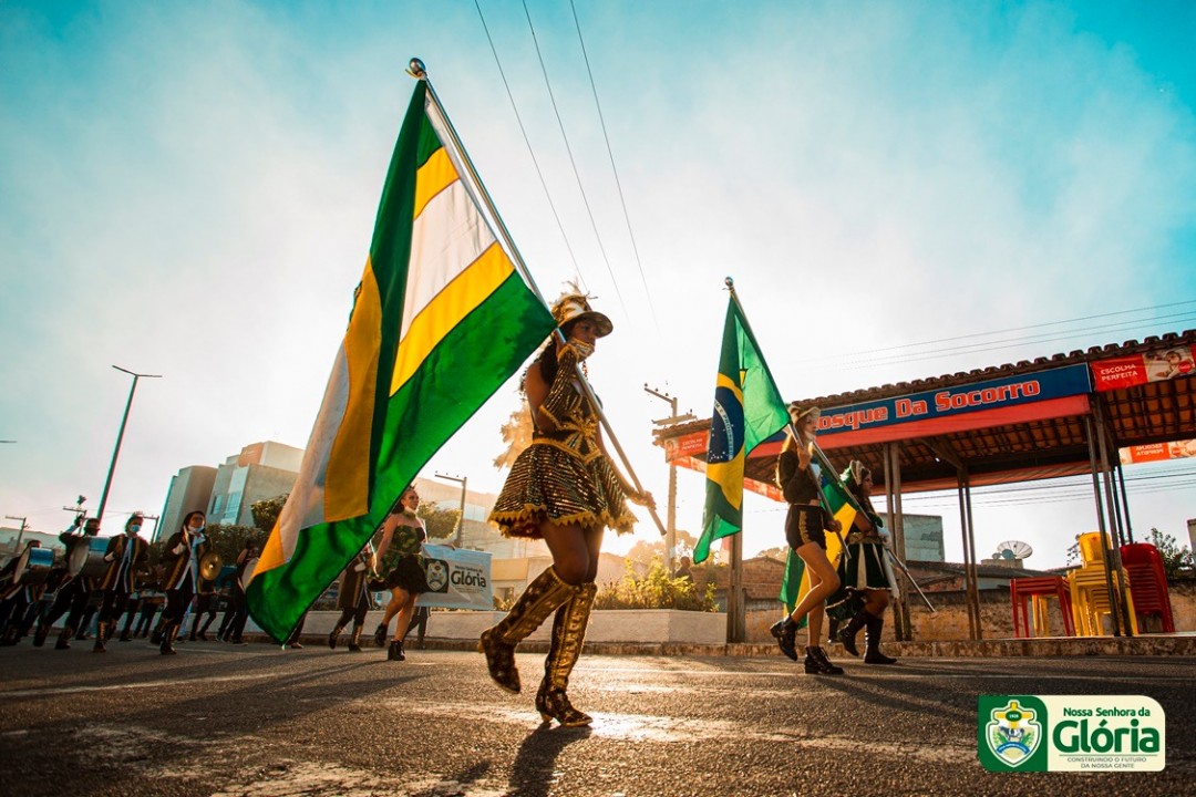 Prefeitura de Nossa Senhora da Glória realiza alvorada festiva em alusão ao 07 de Setembro